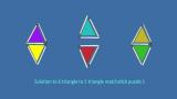 thumb 6 triangles matchstick puzzle: move 2 matches to make 5 triangles