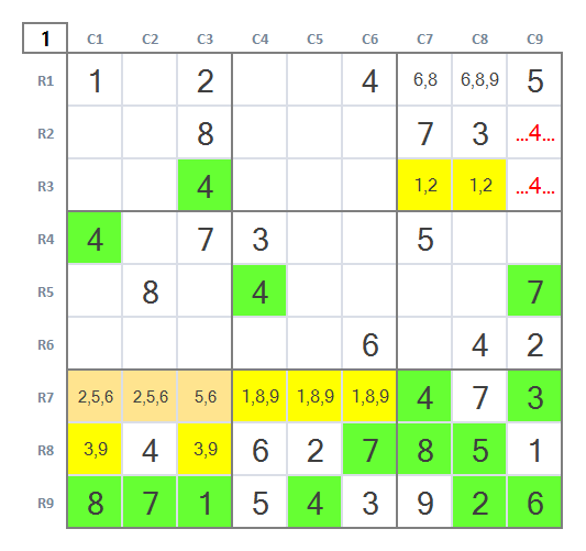 Expert Sudoku level 5 game 9 Stage 1