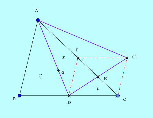 Basic and rich Geometry concepts part 6-5-2 area of triangle from medians proof