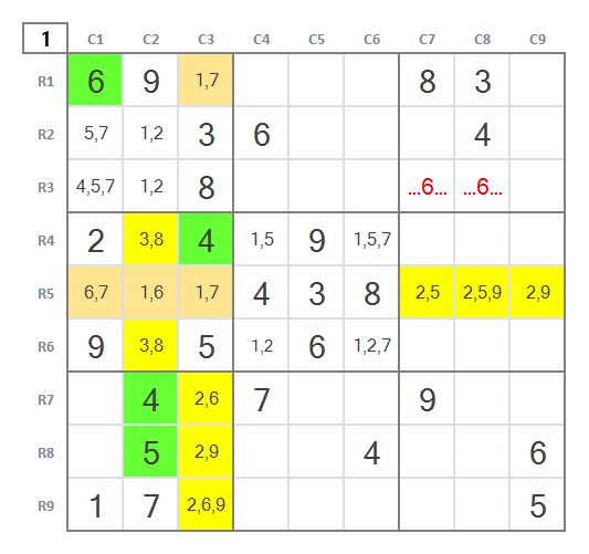Expert Sudoku level 5 game 10 Stage 1