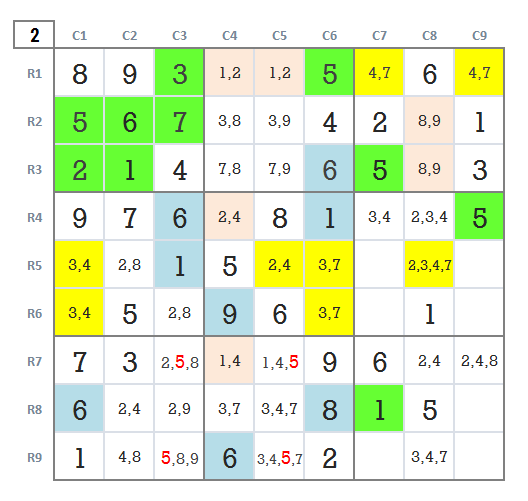 Expert Sudoku hard game 11 stage 2
