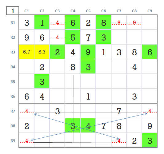 Expert level Sudoku very hard level 5 game 14 stage 1
