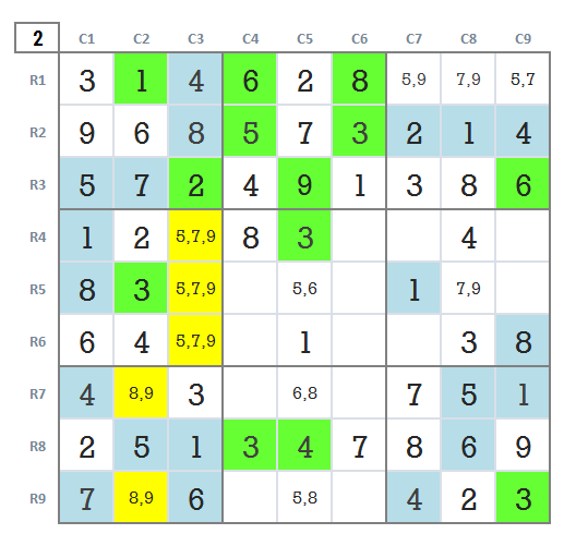 Expert Sudoku very hard game 14 stage 2