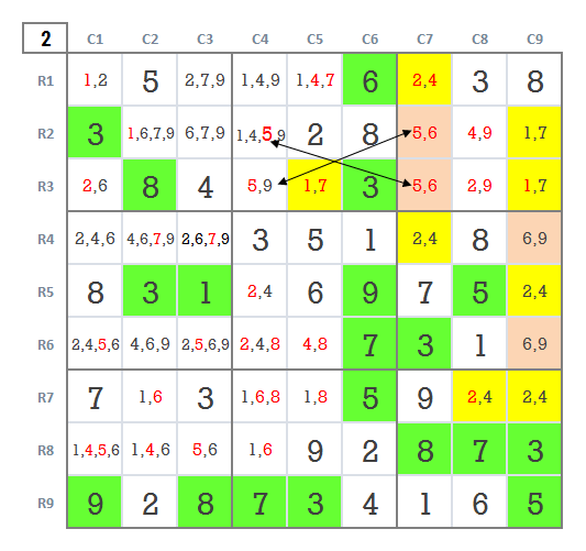 Expert Sudoku level 5 game 17 stage 2