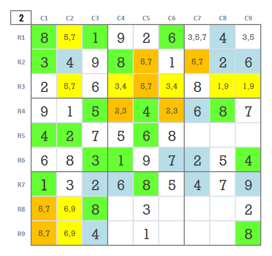 Expert Sudoku level 5 game 22 stage 2