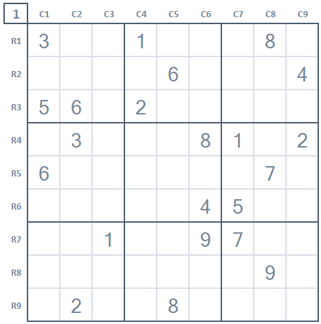Expert level Sudoku hard game 4 stage 1