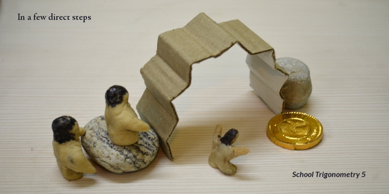 How to solve a school math problem in a few direct steps trigonometry5