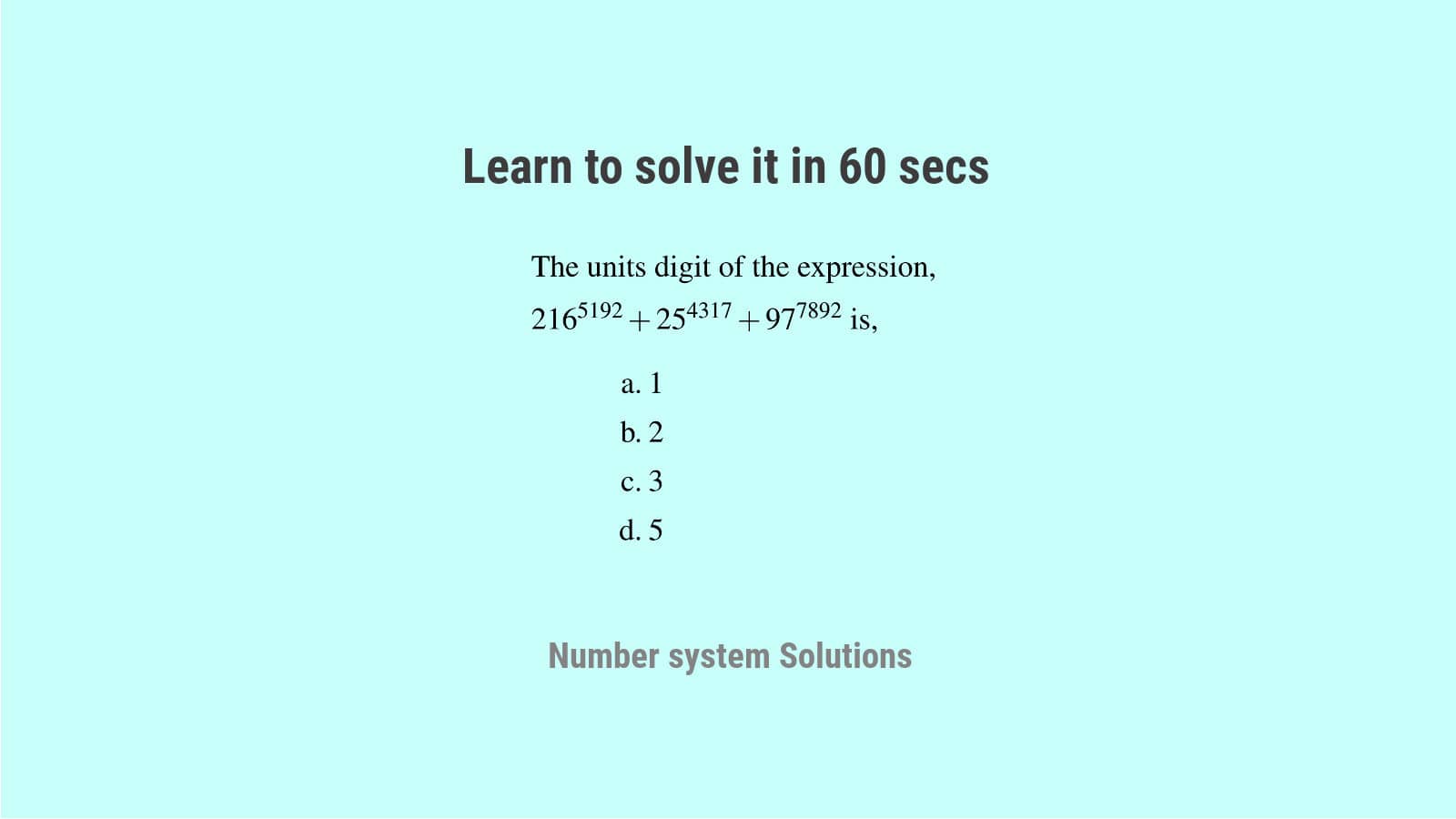 Number System for SSC CGL Solution Set 4