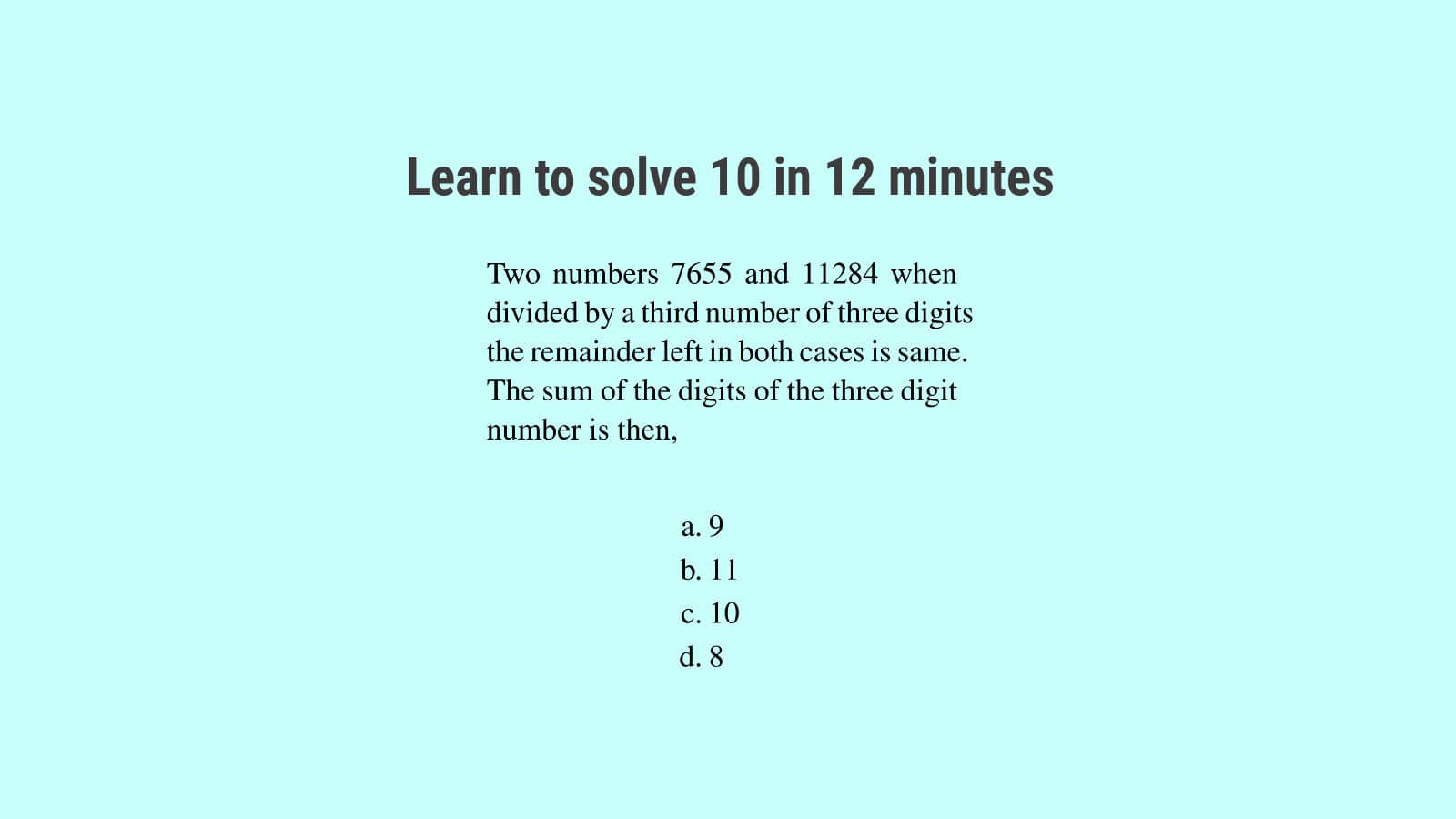 Dividend divisor quotient remainder solutions SSC CGL Set 46