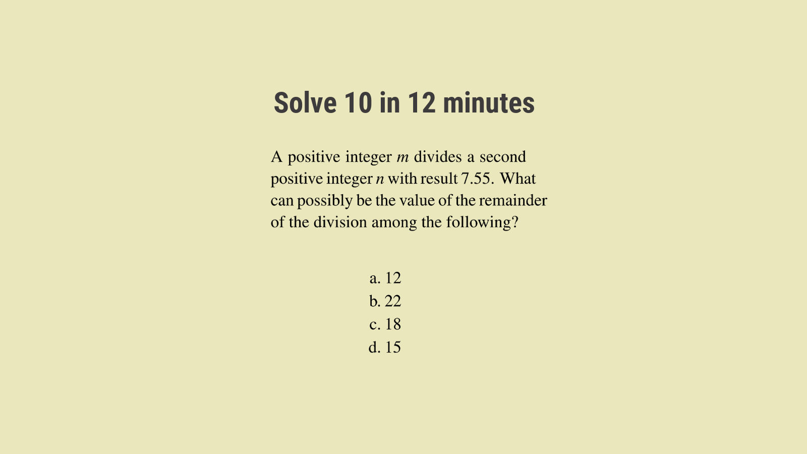 Number system questions on fractions and remainders: SSC CGL 28