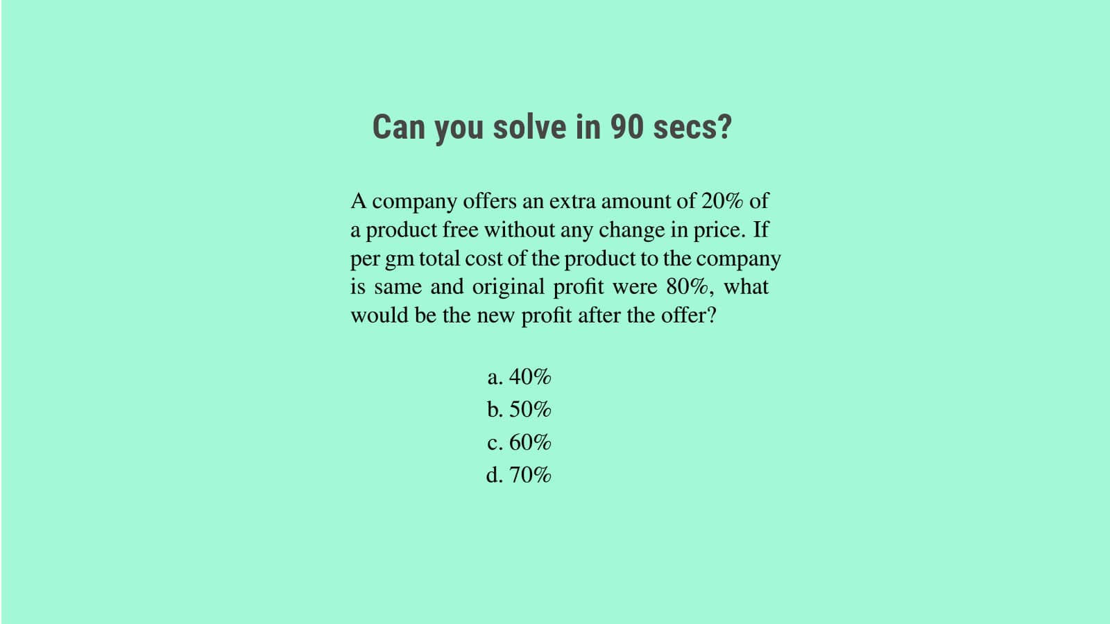 Profit and loss SSC CGL Questions Set 29