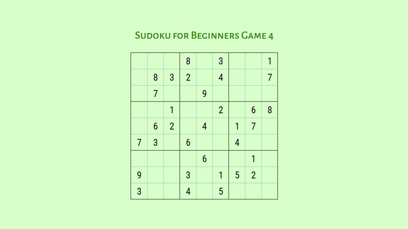Learn how to play Sudoku with Sudoku for beginners game 4