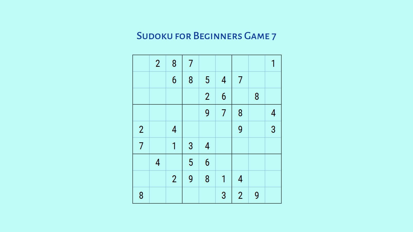 Level 1 Sudoku for Beginners game 7: Solve and Learn Sudoku play