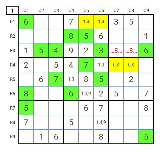 Sudoku hard level 4 puzzle game 13 stage 1