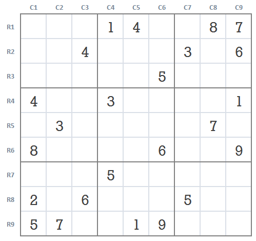 Very hard Sudoku level 4 game 21