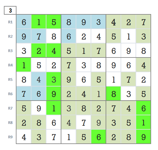 Sudoku level 4 game 25 final stage 3