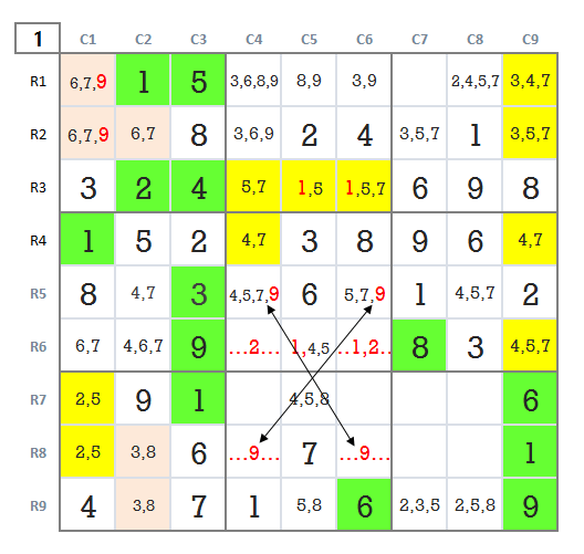Sudoku hard level 4 game 25 stage 1