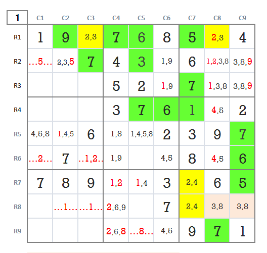 Sudoku hard level 4 game 26 stage 1
