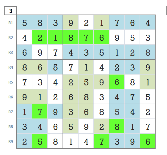Sudoku hard level 4 game 30 final stage 3