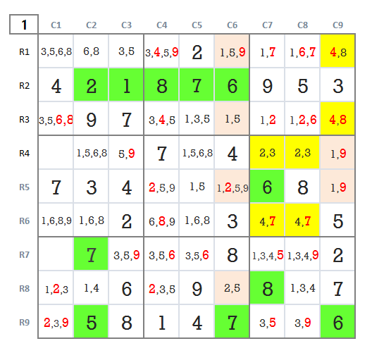 Sudoku hard level 4 game 30 stage 1