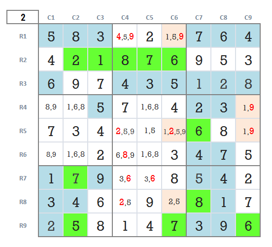 Sudoku hard level 4 game 30 stage 2