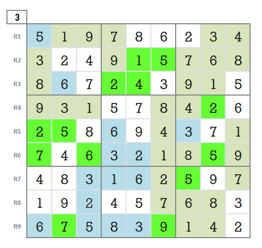 Sudoku hard level 4 game 31 final stage 3
