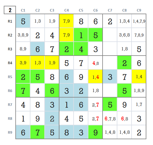 Sudoku hard level 4 game 31 stage 2