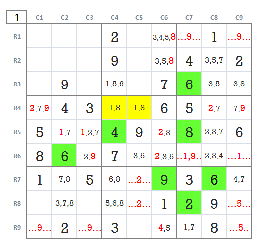 Very hard Sudoku level 4 game 35 stage 1