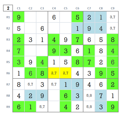 Sudoku hard level 4 game 37 stage 2