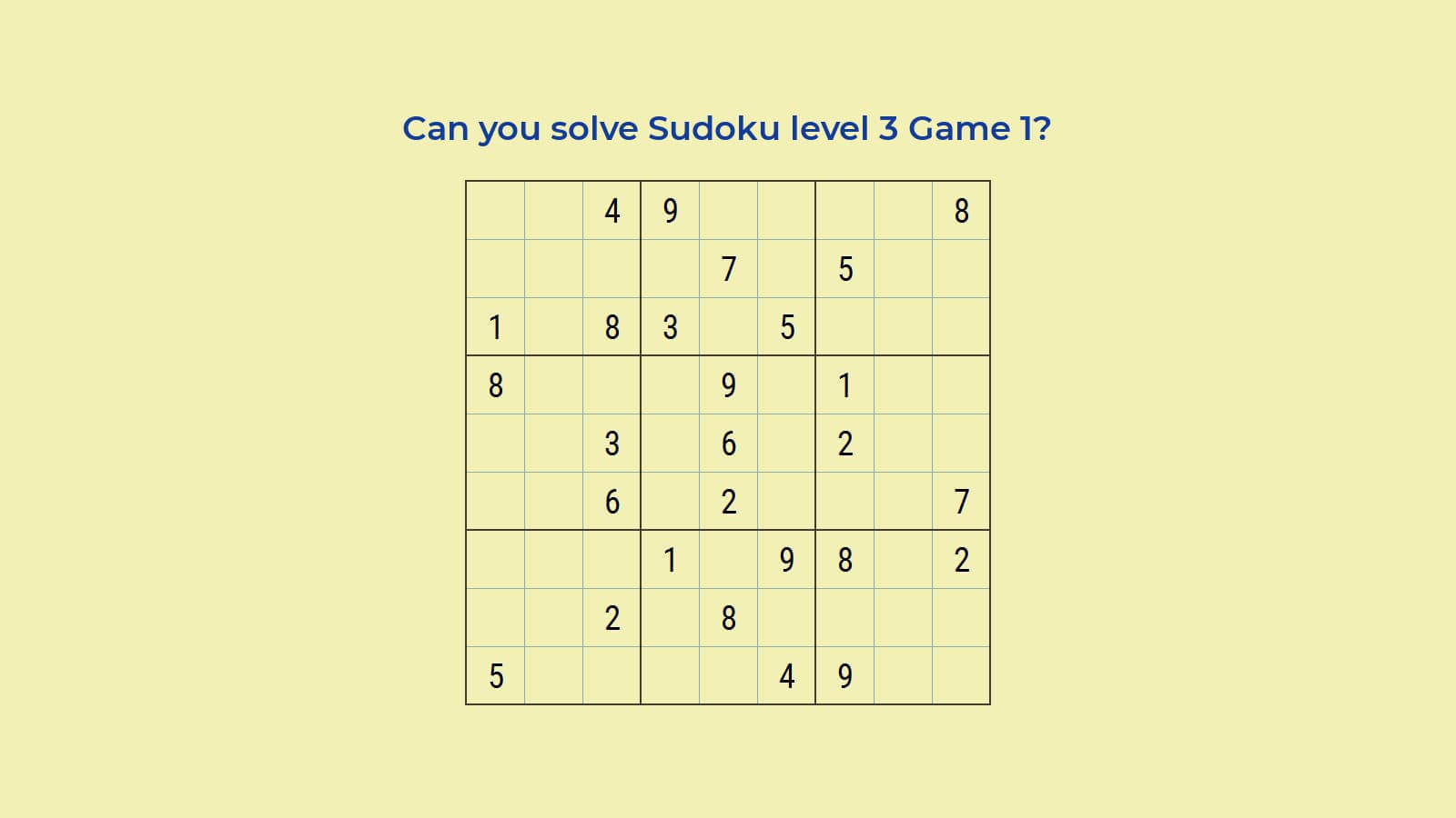 Sudoku level 3 Game 1: Learn to solve medium hard Sudoku
