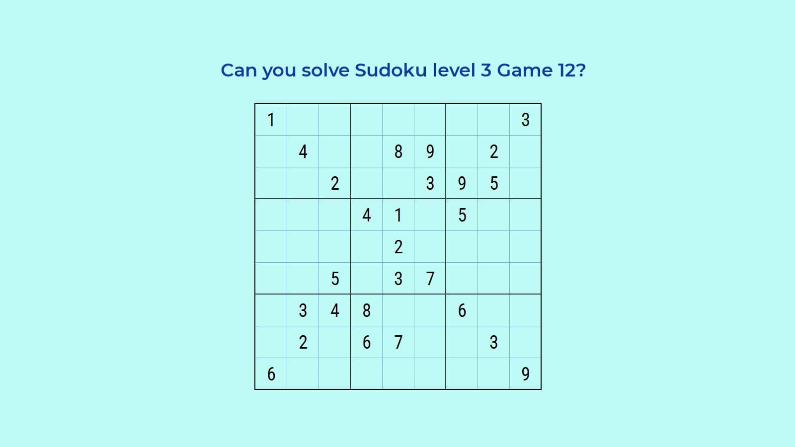 How To Solve Sudoku Medium Hard Level 3 Game 12 Quickly