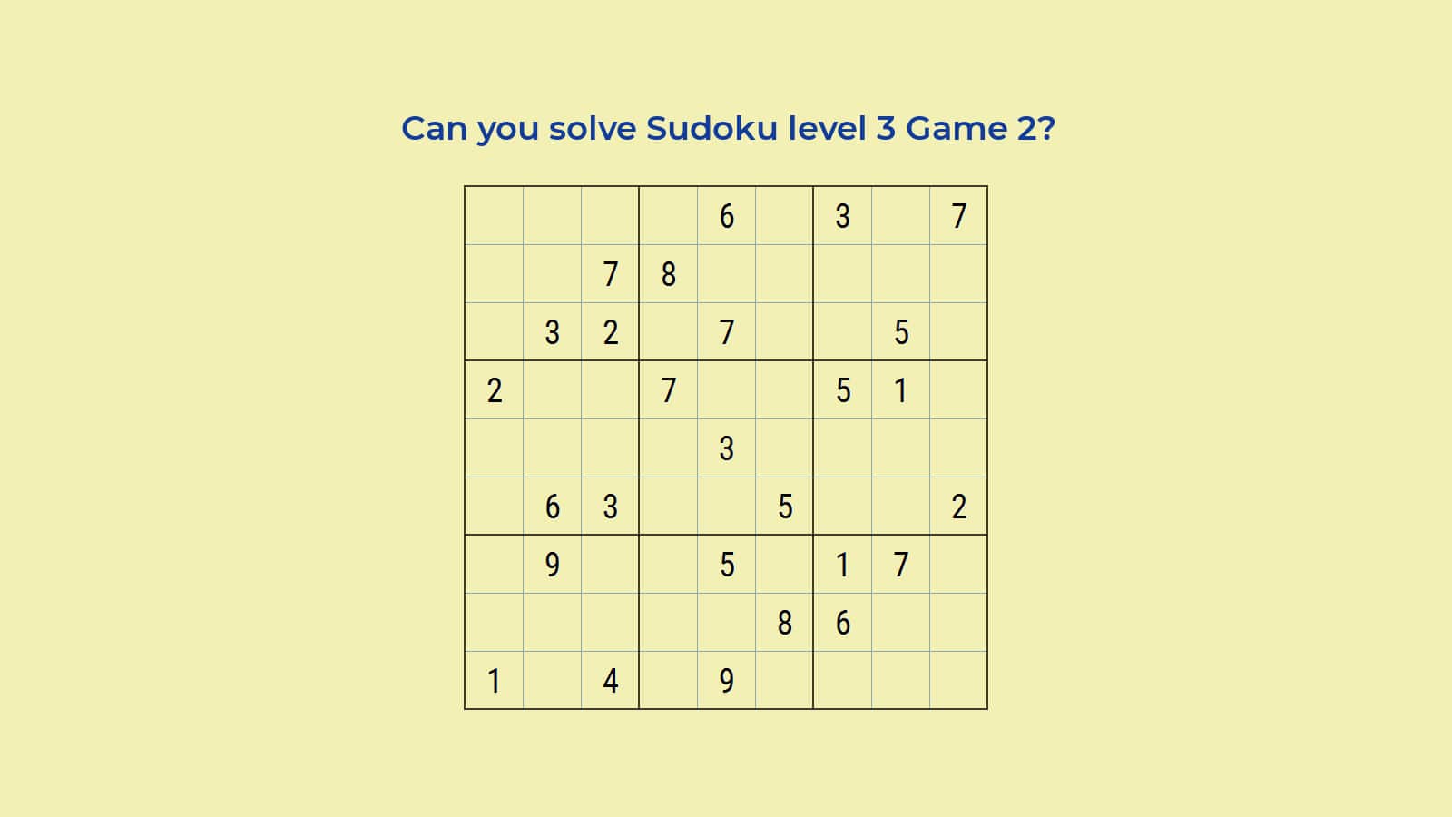 Learn to Solve Medium Hard Sudoku Level 3 Game 2