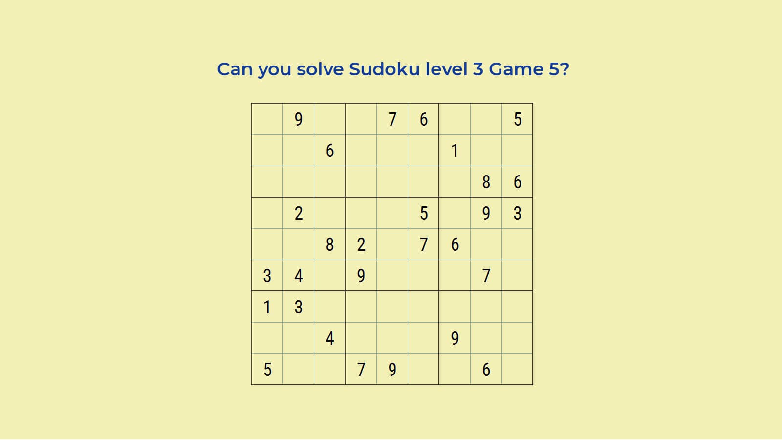 Sudoku level 3 Game 5: Breakthroughs by Hard Sudoku Techniques