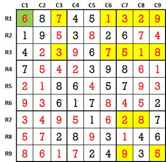 Sudoku second level game-5-4-solved