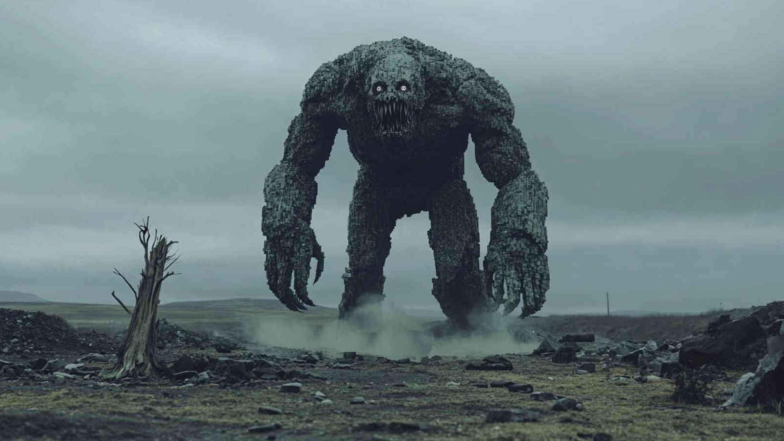 The last monster standing alone desolate