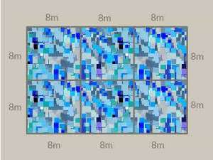 example on floor covering by square tiles
