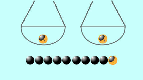 12 balls weigh 3 times to find one fake ball puzzle 3rd weighing for result 3.1.1