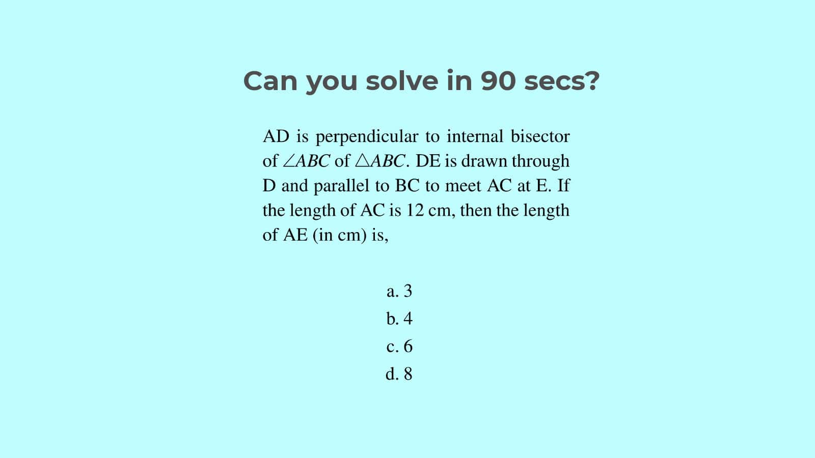 Geometry SSC CGL Questions for Tier 2 Set 16