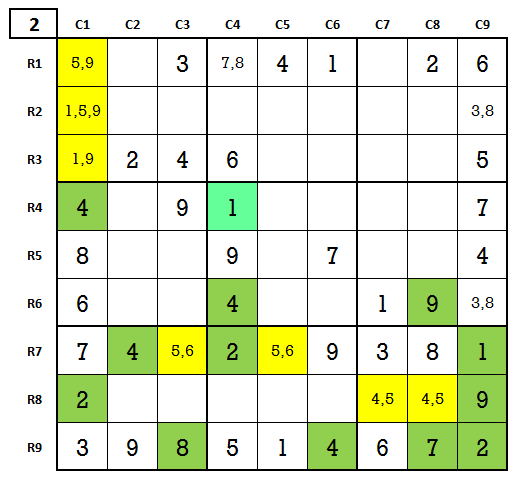 Hard Sudoku level 4 game 5 stage 2