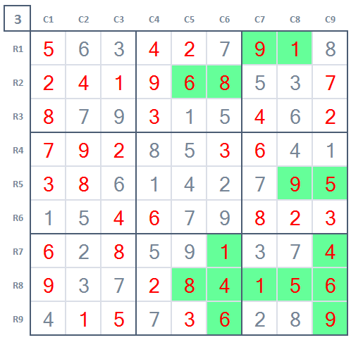 How to play Sudoku for beginners game 6 final stage 3