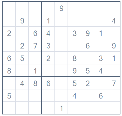 How to play level 1 easy Sudoku for beginners game 9 exercise