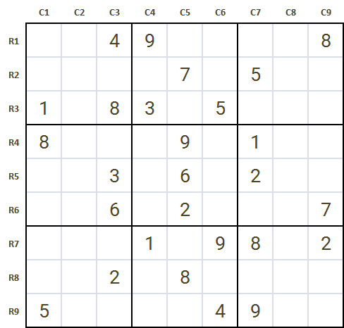 How to play Sudoku level 3 Game 1
