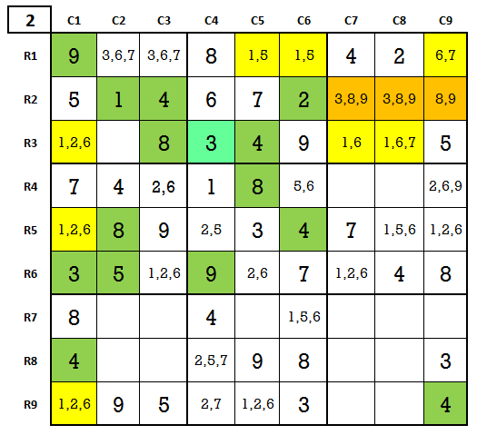 Sudoku hard level 4 game 1 solution stage 2