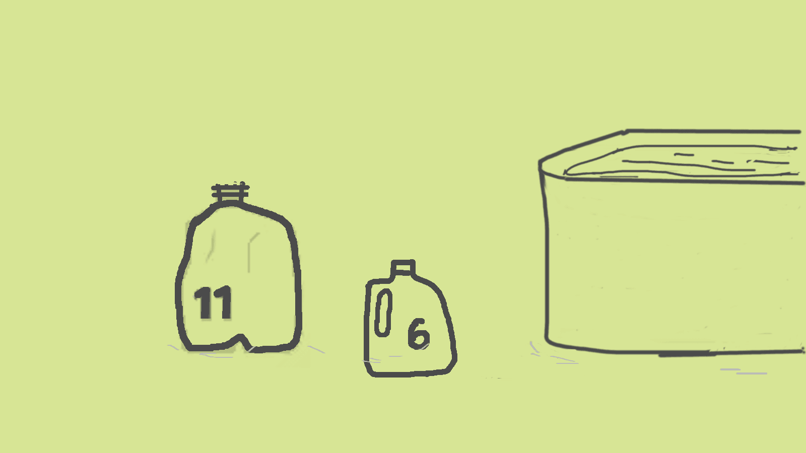 Two Jugs Puzzle of Measuring 8 Liter of Water