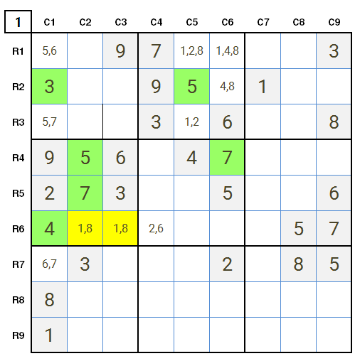 New York Times Sudoku Hard 17th February 2021 Stage 1 Solution