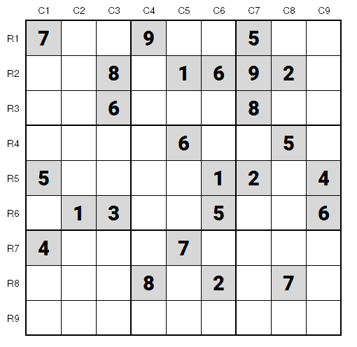 NYT Hard Sudoku Feb 21, 2021