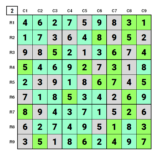 NYT Sudoku Hard Feb 24, 2021 final Solution Stage 2