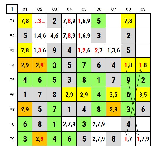 NYT Hard Sudoku Apr 7, 2024 Solution Stage 1