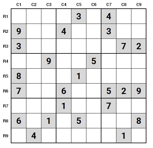 NYT Hard Sudoku 8th May 2024