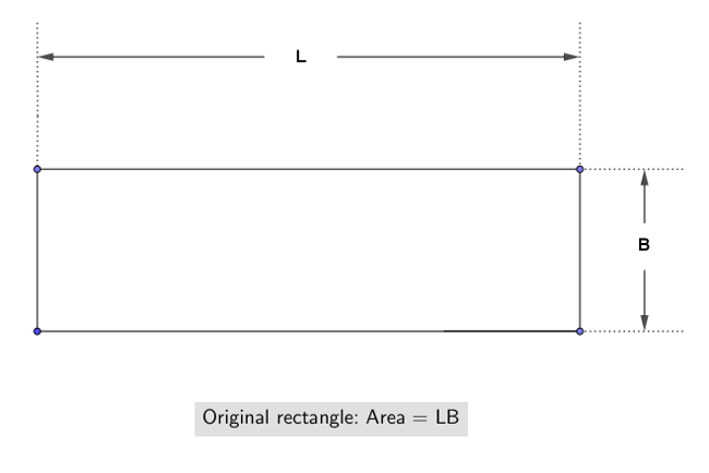 original rectangular area for change analysis